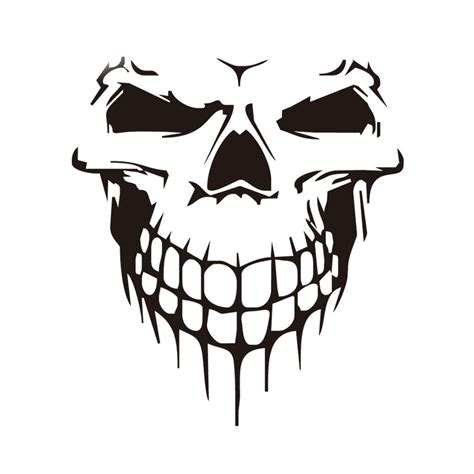 1pcs 3d skull stickers 59 53cm car stickers and decals car styling car