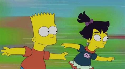 Bart And Nikki From The Simpsons S21e15 Los Simpson Dibujos De Los