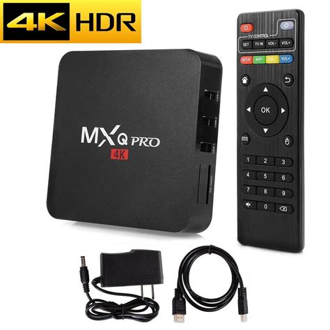 tv box  mxq pro sx gbgb android   wifi  lan bluetooth hdmi black gadget mou