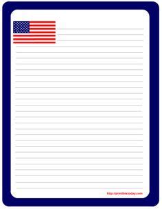 patriotic stationery  writing paper writing paper stationary