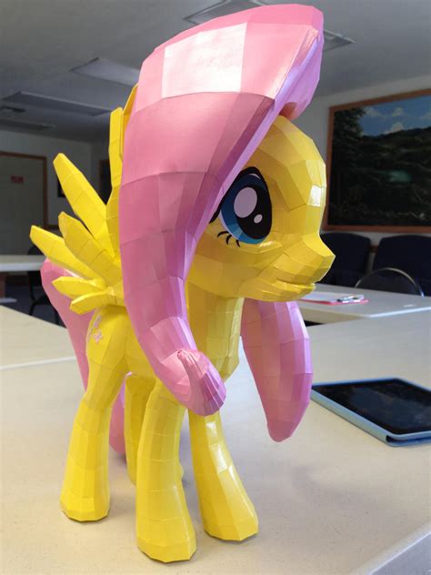 pony fluttershy papercraft  meercat  deviantart
