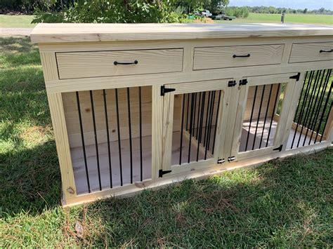 xl double dog kennel entertainment center   dog kennel