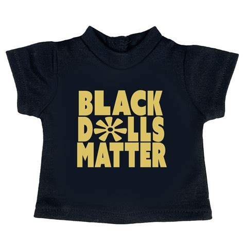 black dolls matter   doll tee shirt black