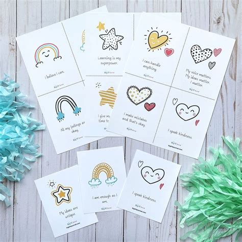 pin  printable affirmation cards