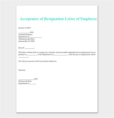 write  resignation letter template   examples