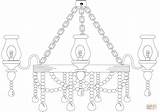 Coloring Lamp Pages Candelabra Comments sketch template
