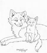 Wolf Pup Drawing Drawings Coloring Sketch Line Cub Pages Pups Mom Deviantart Scared Color Anime Puppy Draw Sketches Natsumewolf Animal sketch template