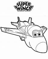 Coloring Jerome Wings Super Pages sketch template