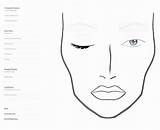 Gesicht Schminken Pinnwand Paper sketch template