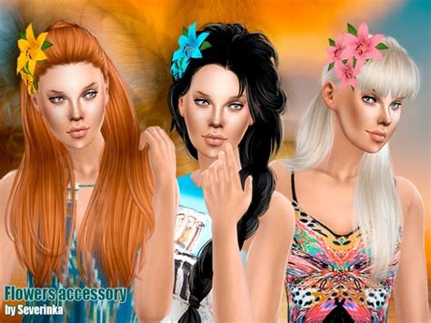 Accessory Flowers At Sims By Severinka Sims 4 Updates