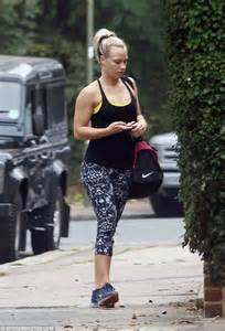 chloe madeley leaves the gym in north london hours after
