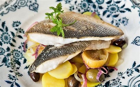 Oven Baked Sea Bass With Olives Recipe Telegraph
