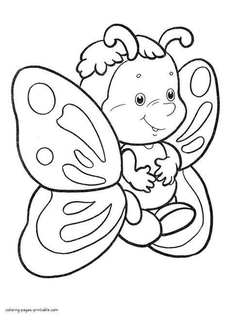 baby butterfly coloring pages printablecom