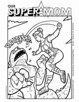 Coloring Pages Super Mom Getcolorings Color Cleveland sketch template