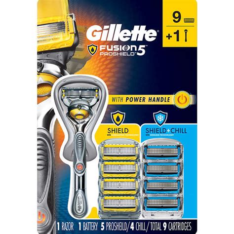 gillette fusion  proshield power razor   cartridges  shipping