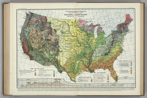 natural vegetation atlas  american agriculture david rumsey
