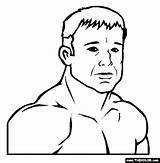 Coloring Mma Hughes Matt Pages Fighter Ufc Famous Martial Mixed Arts Color Thecolor sketch template