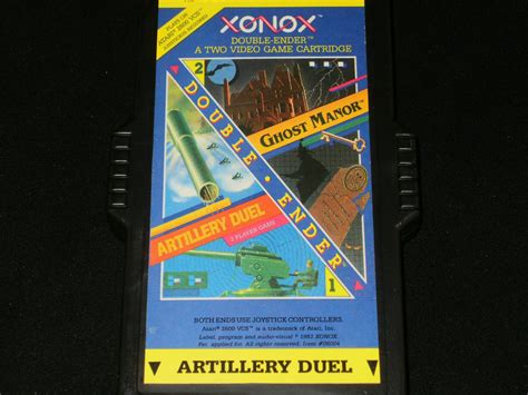 Artillery Duel Ghost Manor Atari 2600 Rare