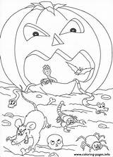 Halloween Coloring Pumpkin Pages Scary Printable Spooky Part Handcraftguide Color Kids Types Craft Info sketch template