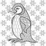 Penguin 101coloring sketch template