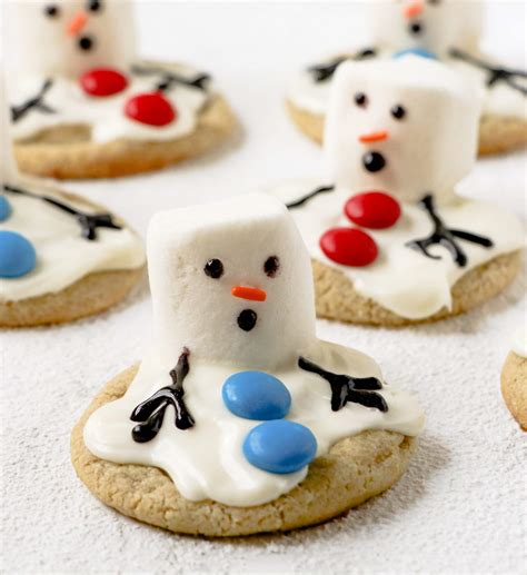 melted snowman cookies sweet lorens