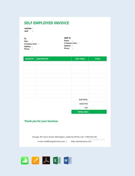 employed invoice template google docs google sheets excel