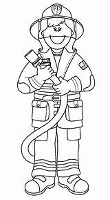 Firefighter Coloring Pages Cartoon Print sketch template
