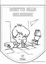 Colorare Disegni Diritto Bambini Religione sketch template