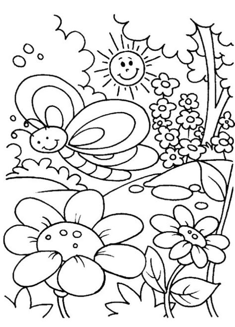 spring time coloring book  coloring pages