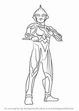 Ultraman Nexus Mewarnai Ginga Tutorials Drawingtutorials101 Geed Tiga Kartun Victory Ribut Taro Kamen Rider Buku sketch template