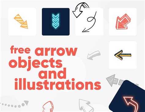 arrow png objects illustrations  vectors