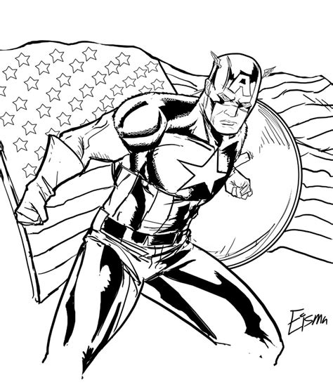 printable captain america coloring pages  kids