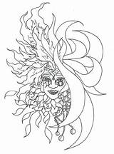 Sun Moon Coloring Pages Color Stars Adult Crayola Alive Sketch Getcolorings Printable Adults Drawings Star Colouring Sketches Deviantart Print Choose sketch template