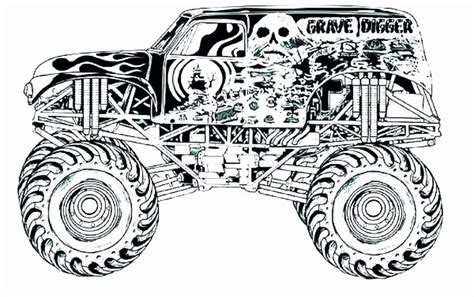 coloring page monster truck awesome hot wheels printable coloring
