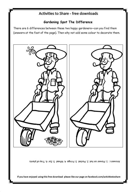 spot  difference puzzles printable