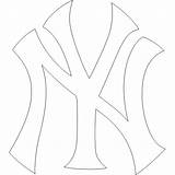 Yankees Logo York Ny Coloring Pages Baseball Yankee Template Google Clip Logos Birthday Silhouette Cake Templates Clipart Party Trending Days sketch template