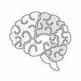 Brain Coloring Sheets sketch template