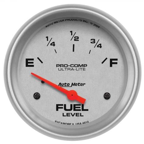 auto meter fuel level gauge  ultra lite    ohms    electrical ebay