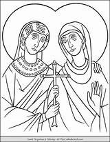 Saint Perpetua Felicity Coloring Pages Thecatholickid Catholic Kid sketch template