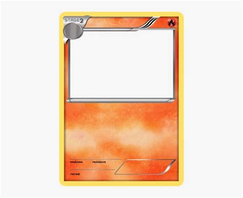 blank fire pokemon cards bw fire stage  pokemon card pokemon card