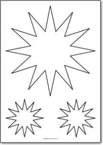 pointed star shape  printables  printable shape templates