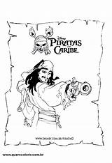 Piratas Caribe Colorir Desenhos Jack Sparrow sketch template