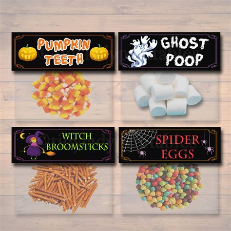 halloween treat bag toppers halloween favor tags halloween candy lab tidylady printables