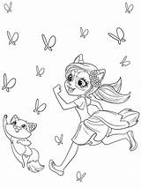 Enchantimals Coloring Pages Para Colorear Dibujos Imprimir Coloriage Fox Printable Flick Imprimer Felicity Youloveit Hojas Barbie Disney Viaje Gratuit Colorir sketch template
