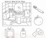 Proyecto Fichas Hogar Toque Ingles Aliciainfantil Higiene Preescolares Vocabulario Habitos sketch template