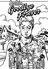 Coloring Archie Forever Look Goodbye Wecoloringpage Pages Comics sketch template