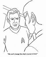 Coloring Trek Star Spock Pages Enterprise Movie Sheets Kirk Tv Ship Activity Books Book Mr Series Original Characters Captain Go sketch template