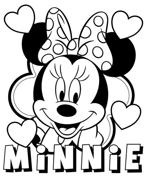 minnie mouse coloring pages easter