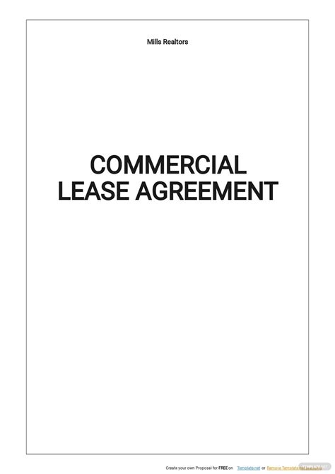 lease agreement templates  microsoft word  templatenet