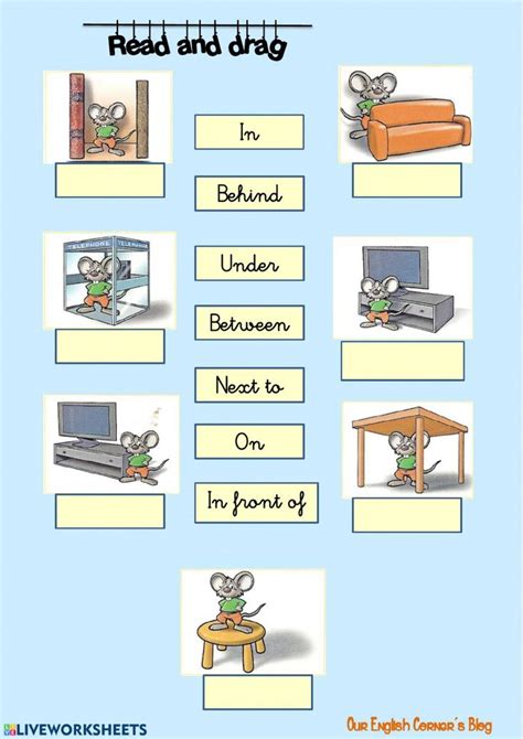 prepositions  place    exercise     exercises